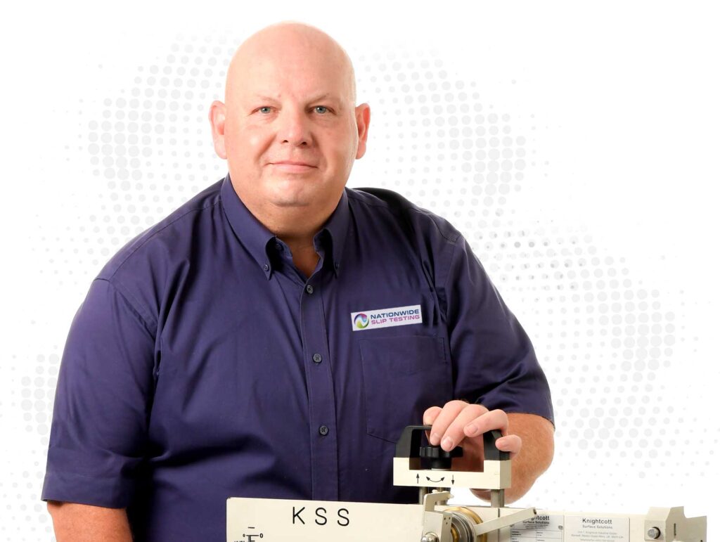 kevin with slip testing machine